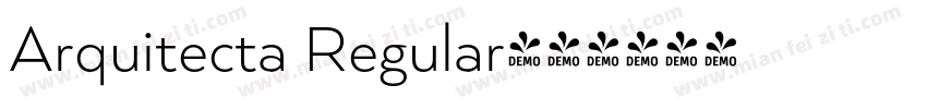 Arquitecta Regular字体转换